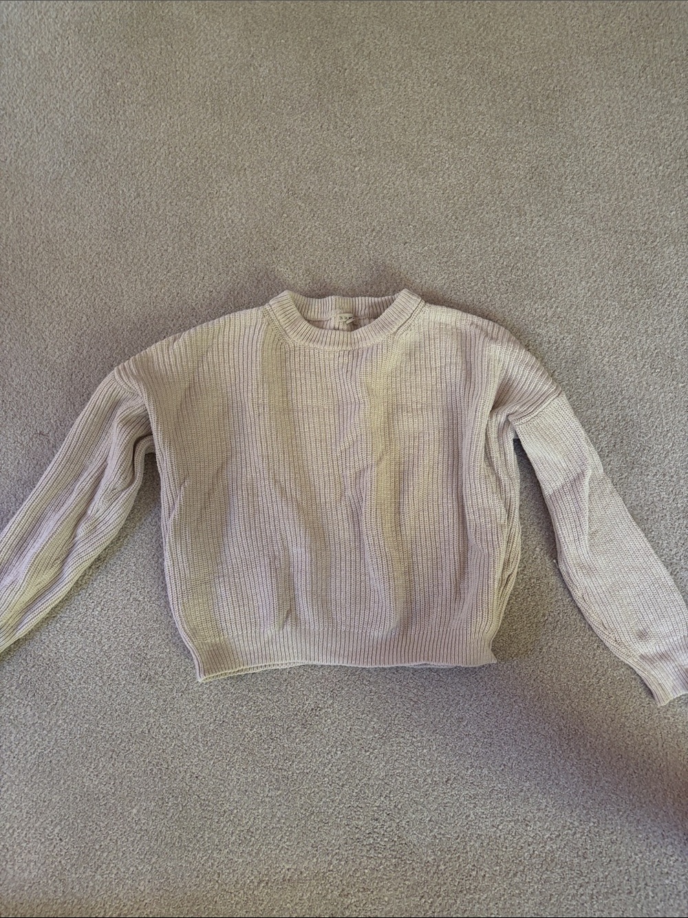 It Is Well L.A. 100% Cotton Sweater in Light Beige